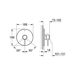 Смеситель для душа Grohe Atrio 19463001 хром - изображение 2