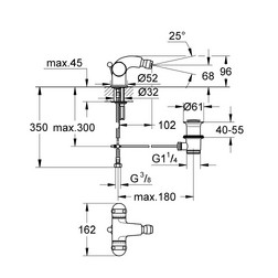 Cмеситель для биде Grohe Sentosa 24407LG0 белый/золотой - изображение 2
