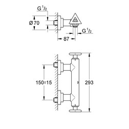 Смеситель для душа Grohe Atrio (Delta) 26005000 хром - изображение 2