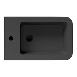 Биде Alice Hide Square 31220108 подвесное, Aliglaze+ цвет черный матовый - изображение 3