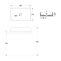 Раковина  накладная Alice Hide 31130109 Aliglaze+, цвет белый матовый - изображение 4