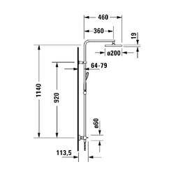 Душевая система с термостатом Duravit B.2 арт. B24280008010 хром - изображение 7