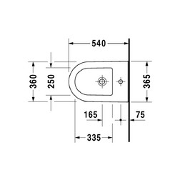 Биде подвесное Duravit Darling New 2249150000 белый - изображение 4