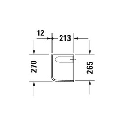 Полупьедестал для раковины Duravit D-Code 08571700002 белый - изображение 6