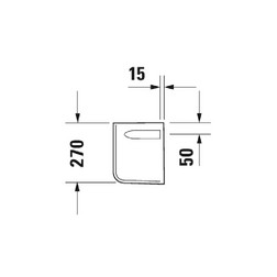 Полупьедестал для раковины Duravit D-Code 08571700002 белый - изображение 7