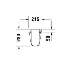 Полупьедестал для раковины Duravit D-Code 08571700002 белый - изображение 8
