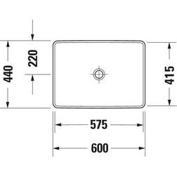Раковина Duravit D-Neo 0358600079 встраиваемая белая - изображение 6