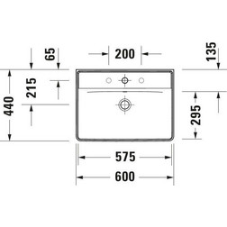 Раковина подвесная Duravit D-Neo 2366600000 60х44 см, цвет белый - изображение 7