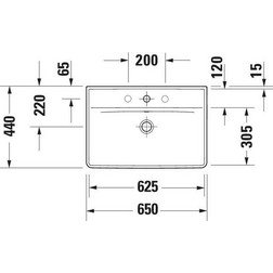 Раковина подвесная Duravit D-Neo 2366650000 65х44 см белая - изображение 7