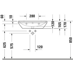 Раковина подвесная Duravit D-Neo 2366650000 65х44 см белая - изображение 8