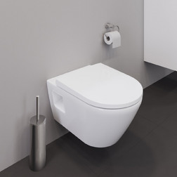 Унитаз подвесной безободковый с сидением Duravit D-Neo 45780900A1 белый - изображение 2