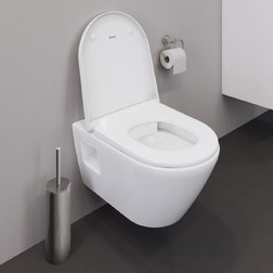 Унитаз подвесной безободковый с сидением Duravit D-Neo 45780900A1 белый - изображение 3
