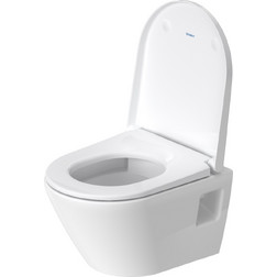 Унитаз подвесной безободковый с сиденьем Duravit D-Neo 45870900A1 белый - изображение 3