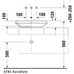 Раковина накладная Duravit Durastyle 0349600000 60х38 см белая - изображение 5