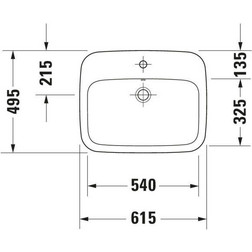 Раковина встраиваемая Duravit Durastyle 0374620000 белая - изображение 4
