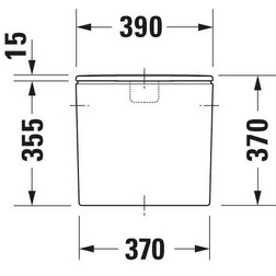 Бачок для напольного унитаза Duravit Durastyle 0935000005 белый - изображение 4