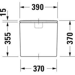 Бачок для напольного унитаза Duravit Durastyle 0935100005 белый - изображение 5