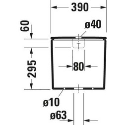 Бачок для напольного унитаза Duravit Durastyle 0935100005 белый - изображение 3