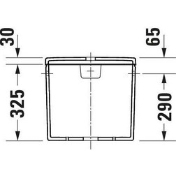 Сливной бачок для напольного унитаза Duravit Durastyle 0941000005 белый - изображение 6