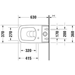 Унитаз напольный Duravit 2155090000 Durastyle белый - изображение 4
