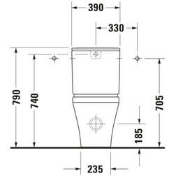 Унитаз напольный Duravit 2155090000 Durastyle белый - изображение 5