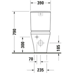Унитаз напольный Duravit 2155090000 Durastyle белый - изображение 7