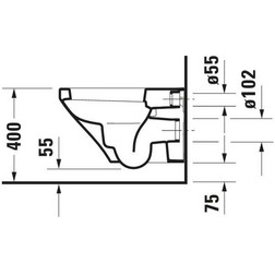 Унитаз подвесной Duravit 2552090000 Durastyle белый - изображение 6