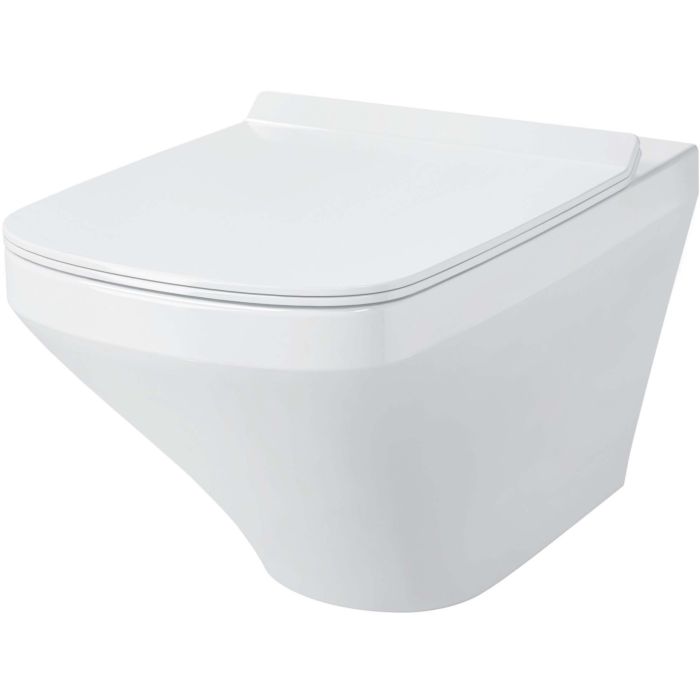 Унитаз подвесной с крышкой микролифт Duravit D-Code 45350900A1 белый