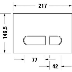 Кнопка смыва Duravit DuraSystem WD5001021000 хром глянцевый - изображение 3