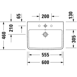 Раковина подвесная Duravit 23756000002 No.1 60х46 см белая - изображение 7