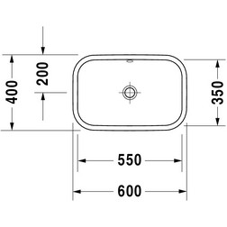Раковина накладная Duravit 2314600000 Happy D.2 60х40см белая - изображение 5