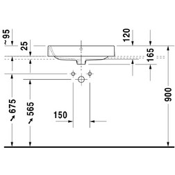 Раковина накладная Duravit 2314600000 Happy D.2 60х40см белая - изображение 3
