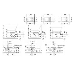 Унитаз с функцией биде Duravit Happy D.2. 2550590000/611300002304300 белый - изображение 6