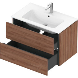 Тумба для ванной 82 см Duravit L-Cube LC624107979 орех натуральный - изображение 2