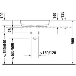 Раковина накладная Duravit Luv 0379600000 60 см белая - изображение 7