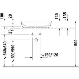 Раковина накладная Duravit Luv 0380600000 60х40 см, белая - изображение 10