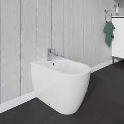 Биде напольное Duravit ME by Starck 2289100000 белое - изображение 5