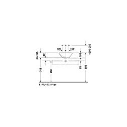 Раковина накладная Duravit ME by Starck 0333420000 Bacino 42х42 см белая - изображение 6