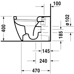 Унитаз напольный Duravit ME by Starck 2169090000 белый - изображение 8