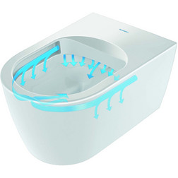Унитаз Duravit ME by Starck 25290900001 подвесной безободковый WonderGliss белый - изображение 3