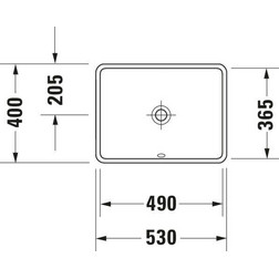 Встраиваемая раковина Duravit Starck 3 03054900001 белая - изображение 4