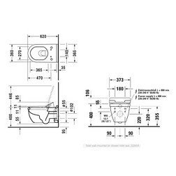 Унитаз подвесной Duravit Starck 3 2226590000 белый - изображение 4