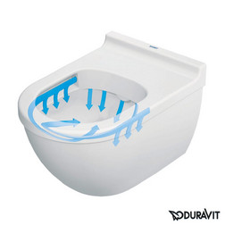 Унитаз подвесной Duravit Starck 3 25270900001 WonderGliss белый - изображение 2