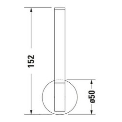 Держатель для запасного рулона Duravit Starck T 0099394600 Black Matt (черный матовый) - изображение 4