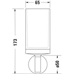 Стакан для зубных щеток Duravit Starck T 0099314600 чёрный матовый - изображение 6