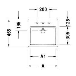 Встраиваемая Раковина Duravit Vero 0315550000 - изображение 3