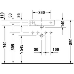 Раковина накладная Duravit Vero Air 0724500008 R 50х25 см белая - изображение 7