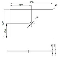 Bette Floor 5931-000 Душевой поддон 90х90 см белый - изображение 7