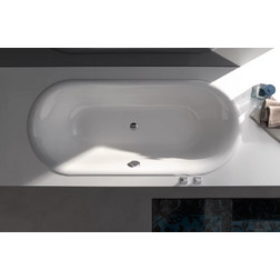 Ванна Bette 3465-000 Plus Lux Oval 170х75 см, стальная встраиваемая, белая - изображение 1