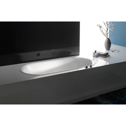 Ванна Bette 3465-000 Plus Lux Oval 170х75 см, стальная встраиваемая, белая - изображение 3